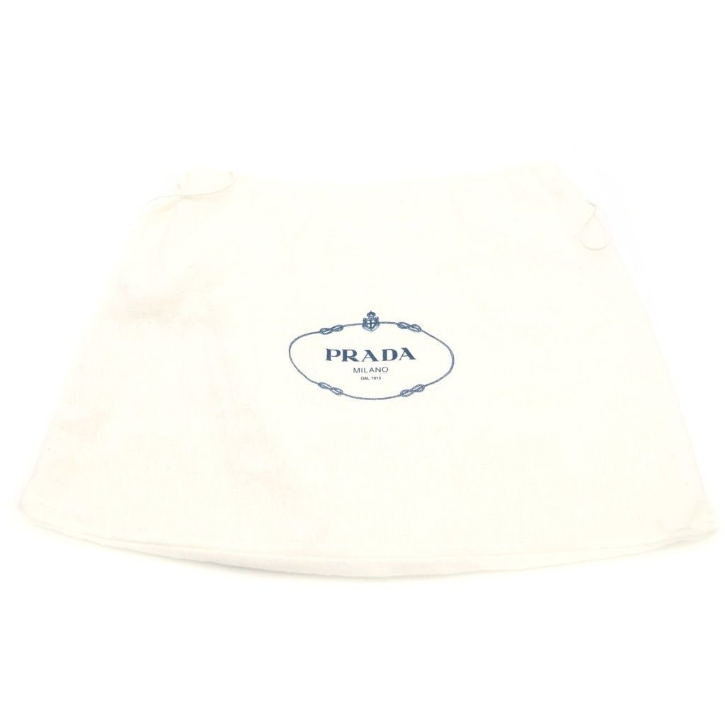 Prada Cleo Oh Shoulder Bag White Leather 499 Silver — view 8