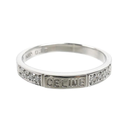 Celine Platinum Ring Diamond Vintage — view 3