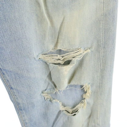 Gucci Distressed Organic Denim Pants Indigo — view 5