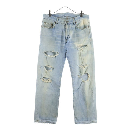 Gucci Distressed Organic Denim Pants Indigo