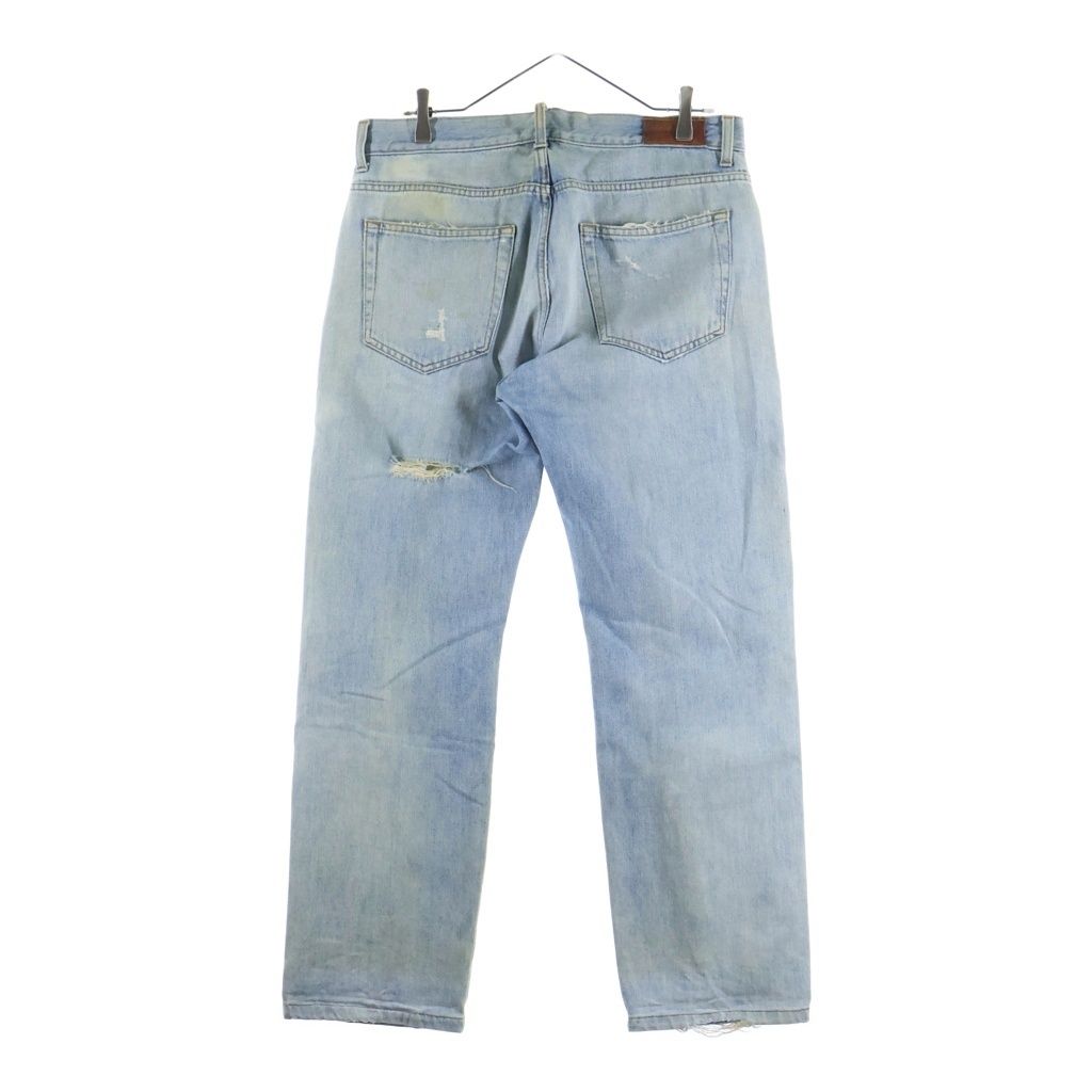 Gucci Distressed Organic Denim Pants Indigo — view 2