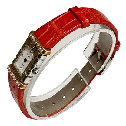 Van Cleef & Arpels Facade Watch SS Leather Quartz White Dial T5 — view 2