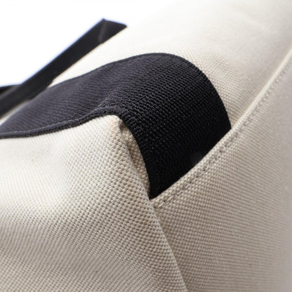 Balenciaga Tote Bag Biarritz 2-Way Ivory Black Canvas Leather — view 8