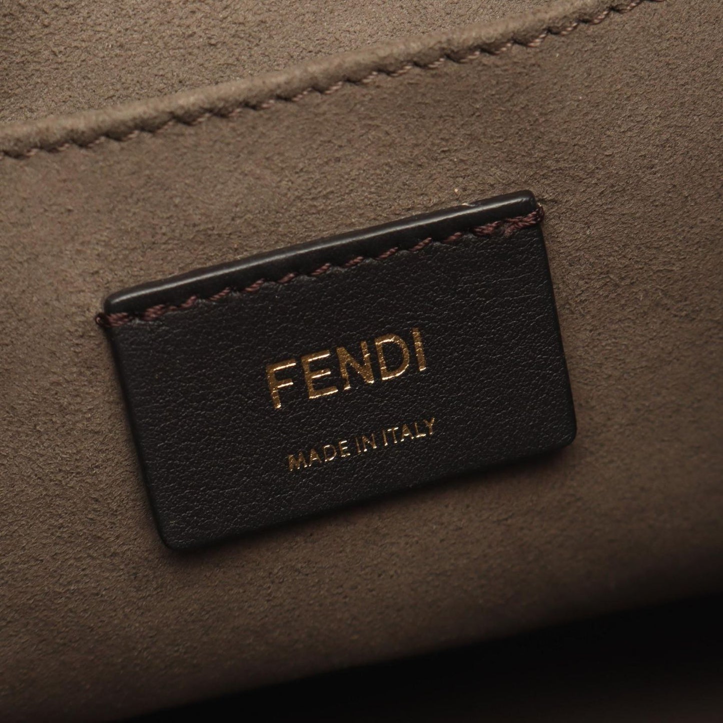 Fendi Shoulder Bag Montresor Drawstring Black Leather — view 4