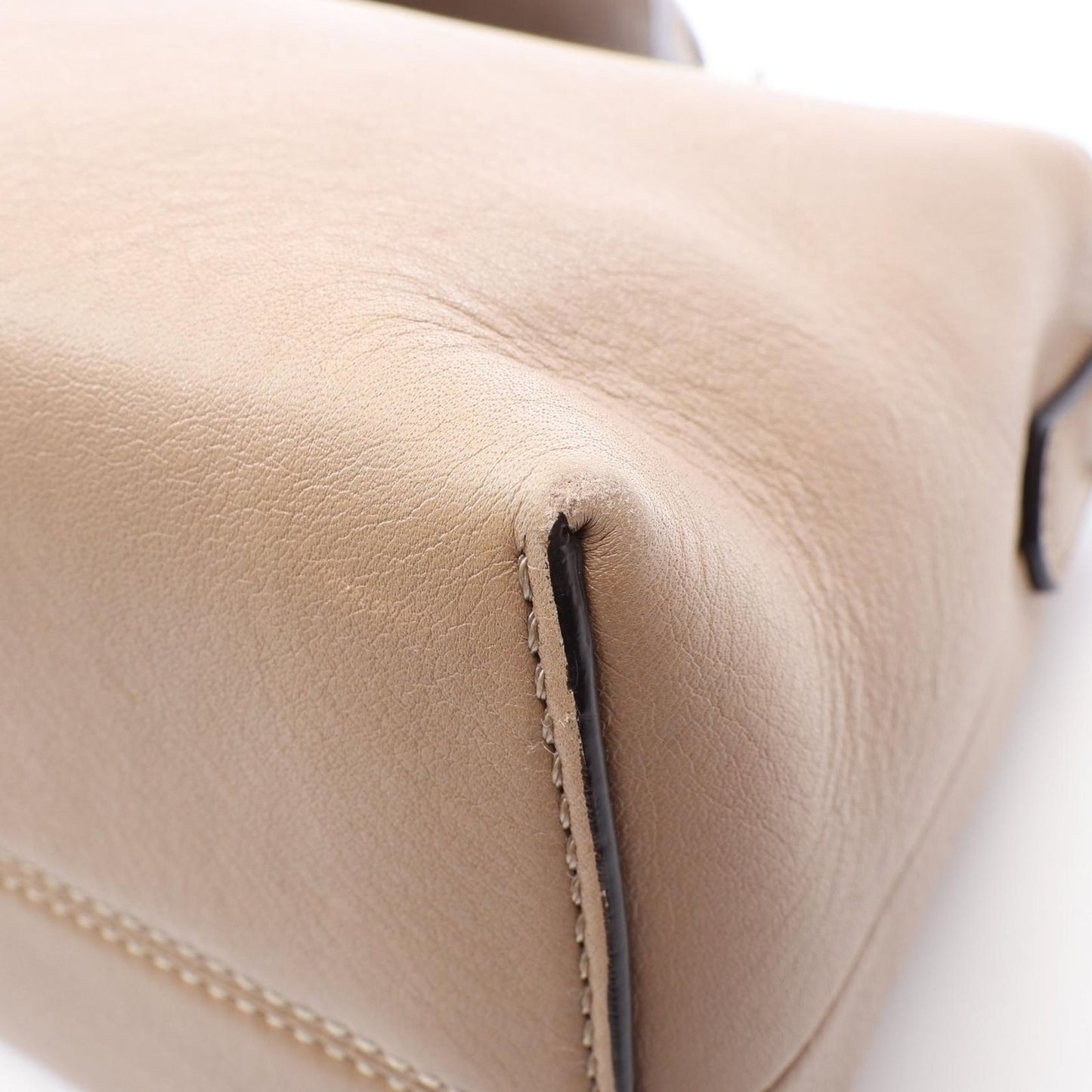Fendi by the Way Medium 2-Way Beige Brown Leather Handbag — view 7