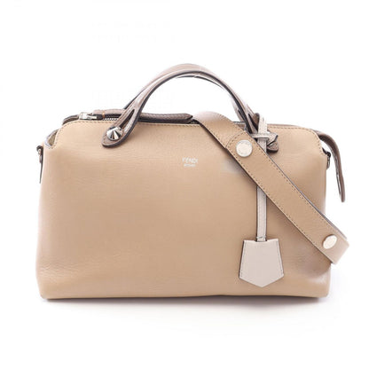 Fendi by the Way Medium 2-Way Beige Brown Leather Handbag
