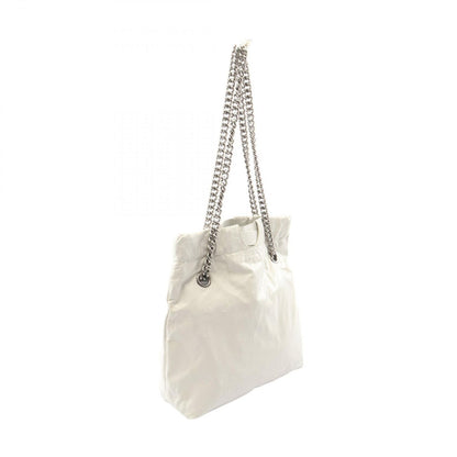 Balenciaga Shoulder Bag Crush Small Tote White Leather — view 2