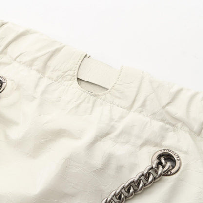 Balenciaga Shoulder Bag Crush Small Tote White Leather — view 8