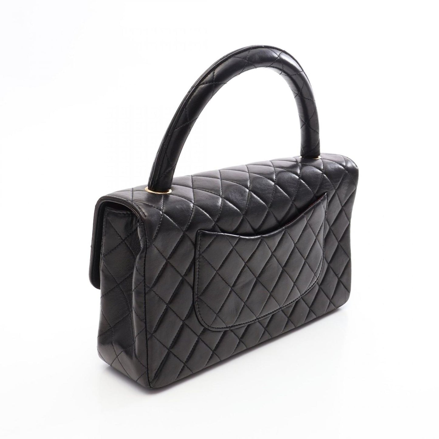 Chanel Handbag Quilted Parent Child Bag Black Lambskin — view 2