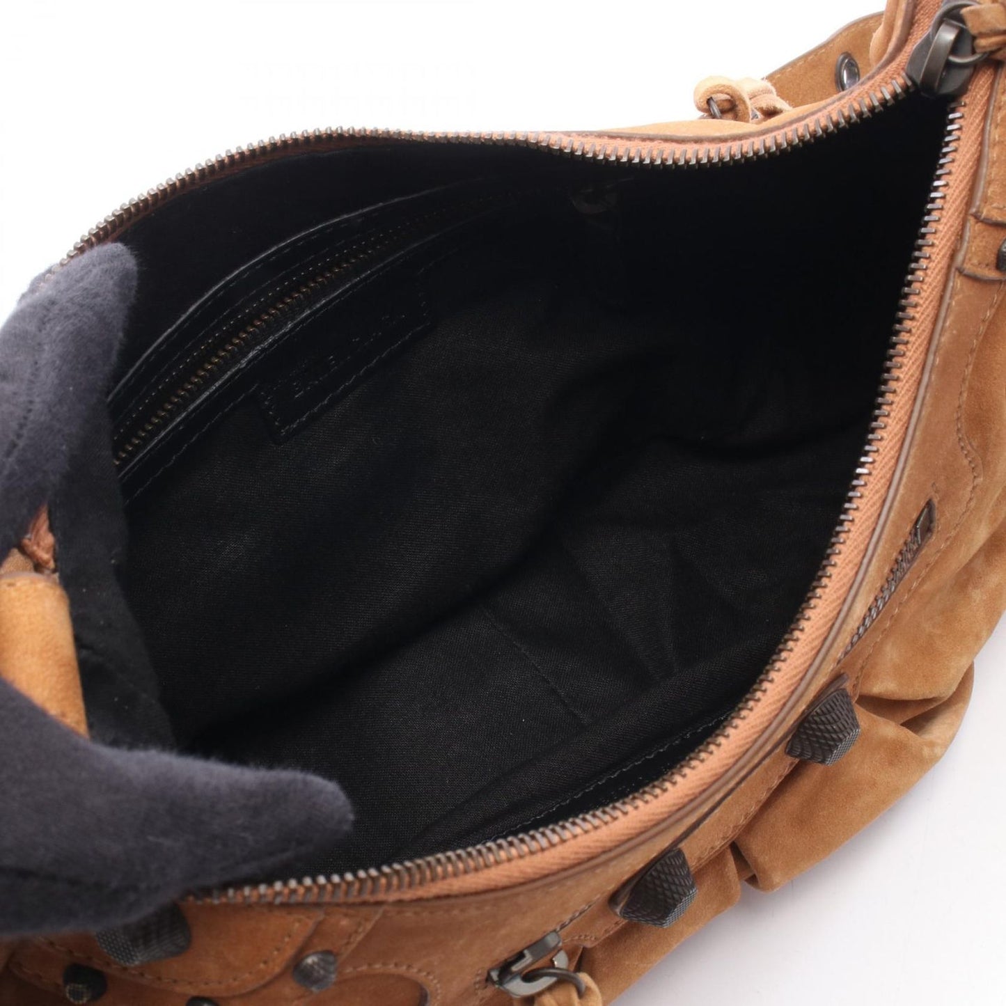 Balenciaga Shoulder Bag le Cagole Small Camel Suede — view 3