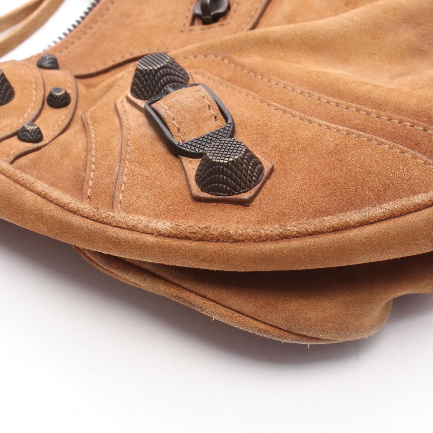 Balenciaga Shoulder Bag le Cagole Small Camel Suede — view 7