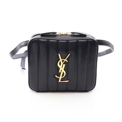Saint Laurent Paris Waist Bag Vicky Black Leather Monogram