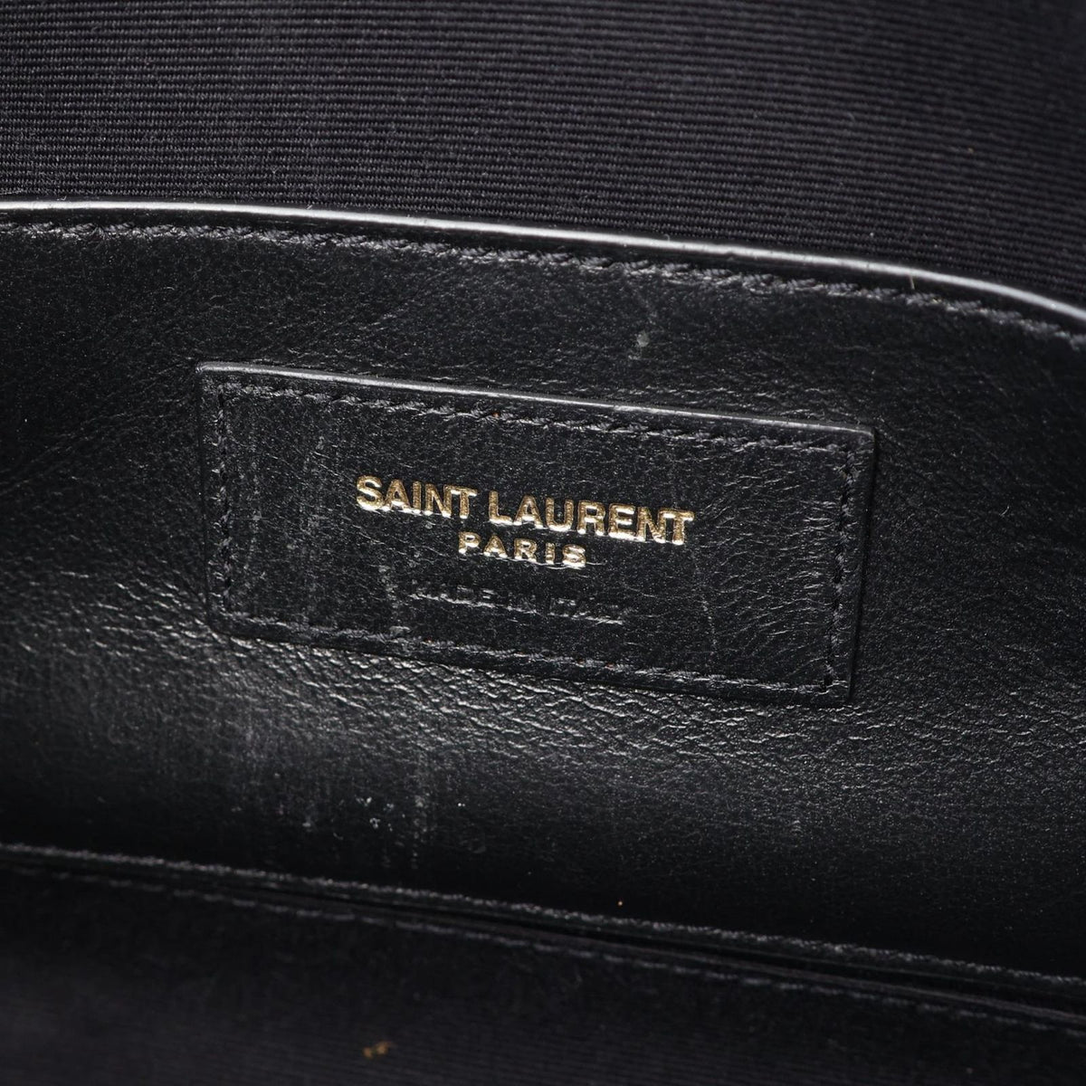Saint Laurent Paris Waist Bag Vicky Black Leather Monogram — view 4