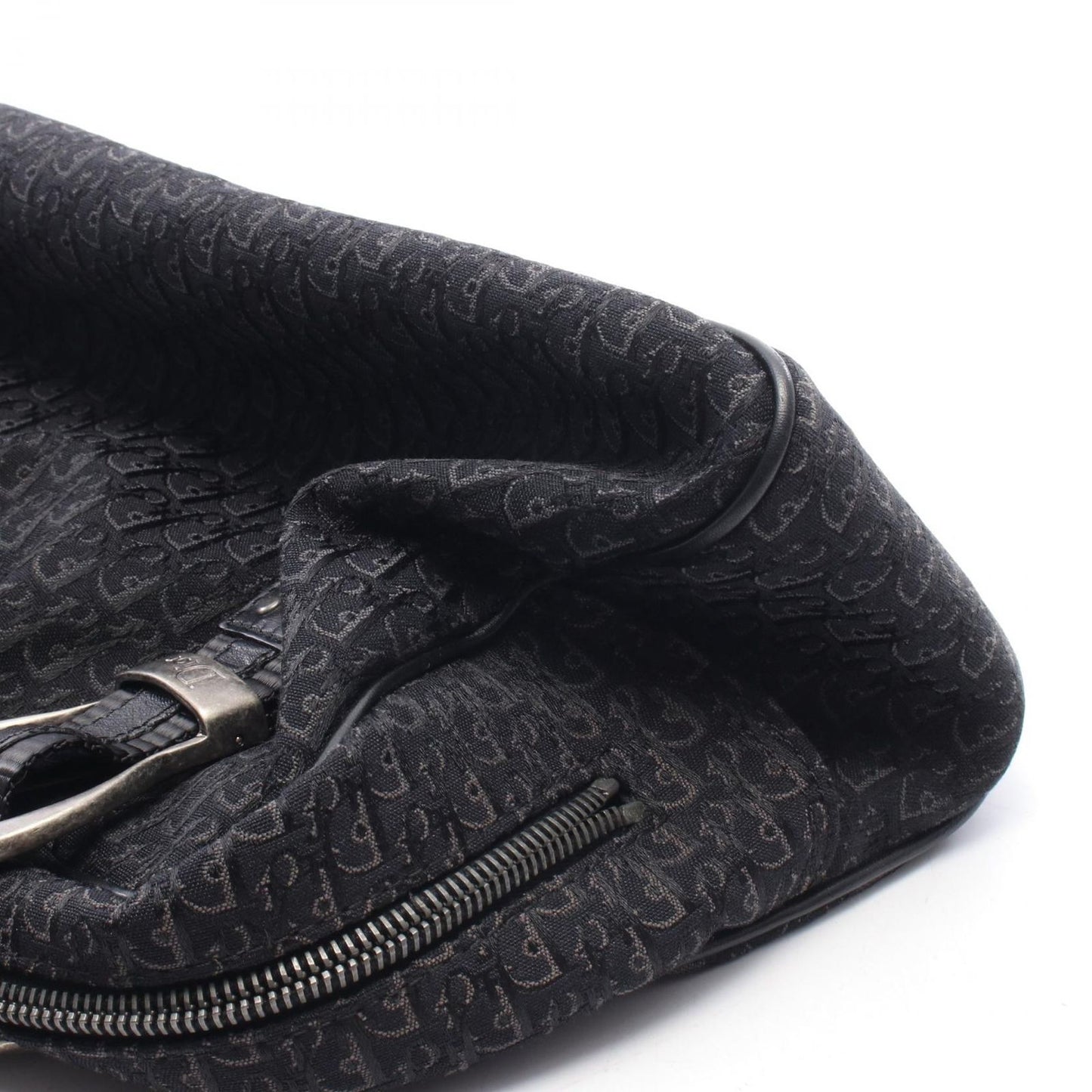 Dior Tote Bag Trotter Black Canvas Leather — view 8
