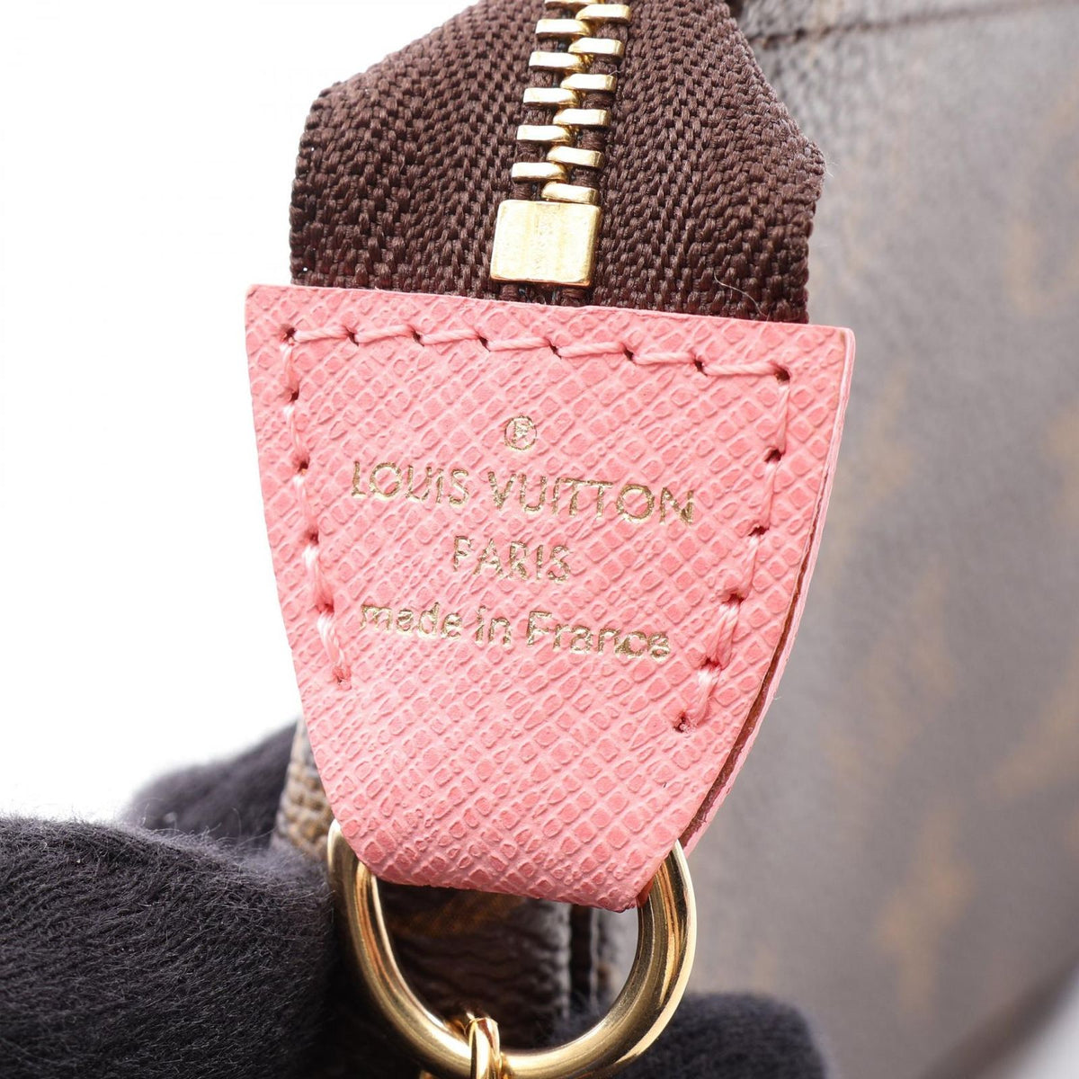 Louis Vuitton Handbag Mini Pochette Accessory Soir Porter Line Canvas Leather — view 4
