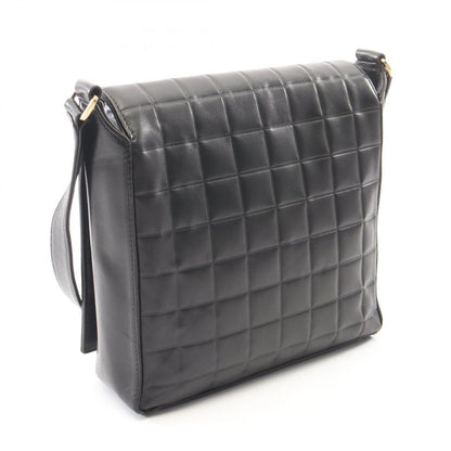 Chanel Shoulder Bag Choco Bar Black Lambskin CC Logo — view 2