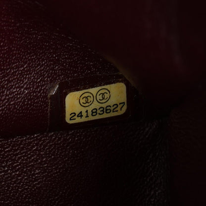 Chanel Shoulder Bag Quilted Double Flap Black Caviar Leather Chain — view 5