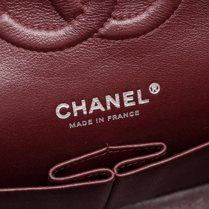Chanel Shoulder Bag Quilted Double Flap Black Caviar Leather Chain — view 4