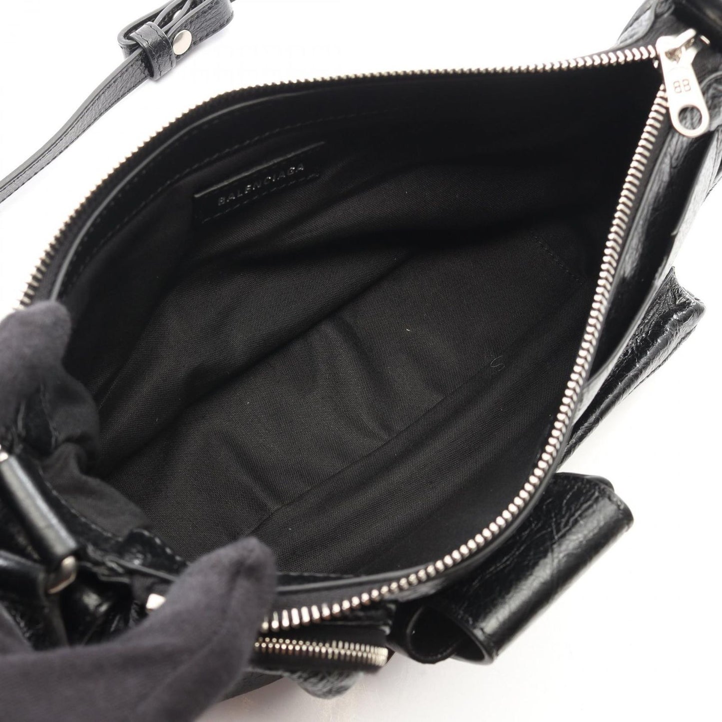 Balenciaga Shoulder Bag Superbusy Super Busy Small Black Leather — view 3