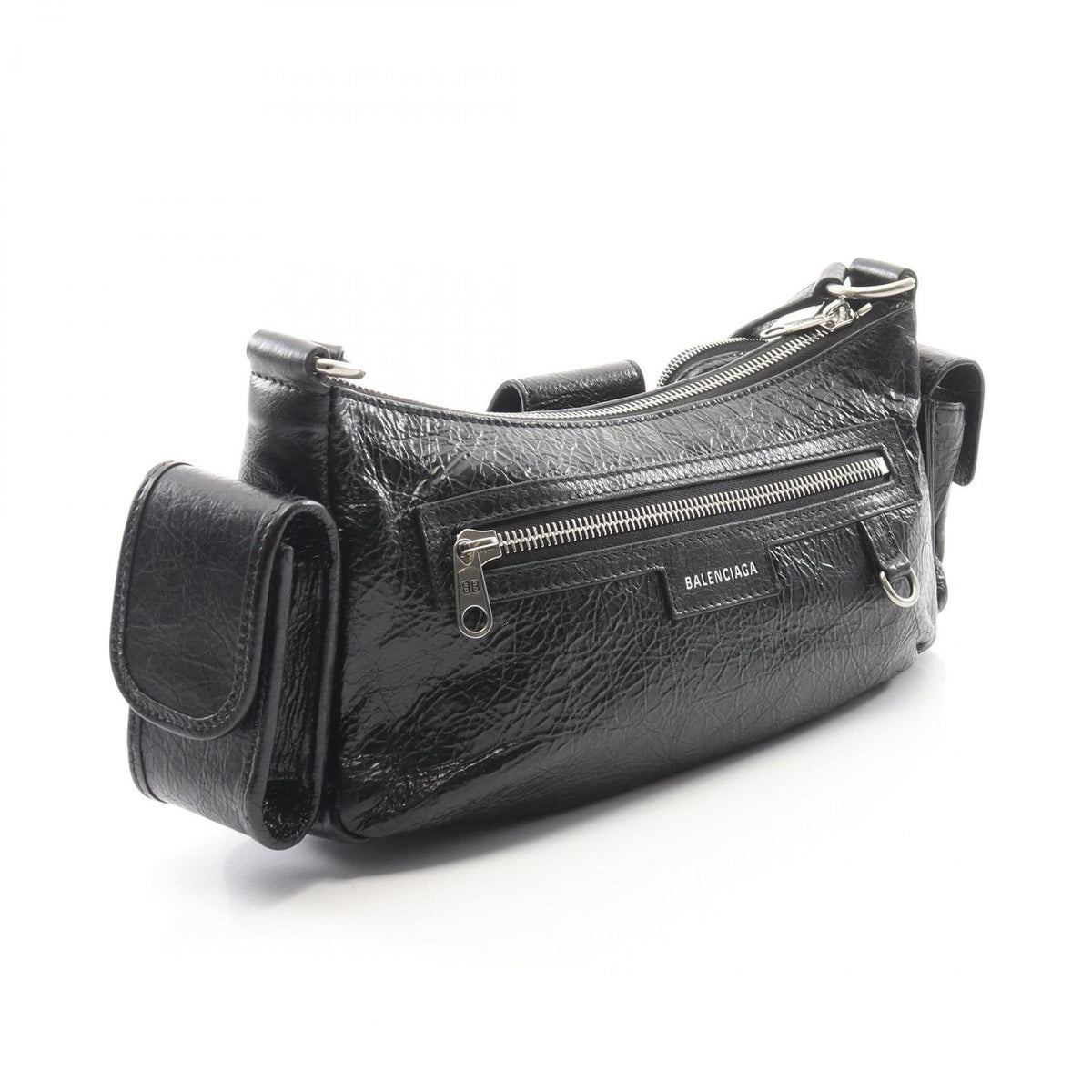 Balenciaga Shoulder Bag Superbusy Super Busy Small Black Leather — view 2