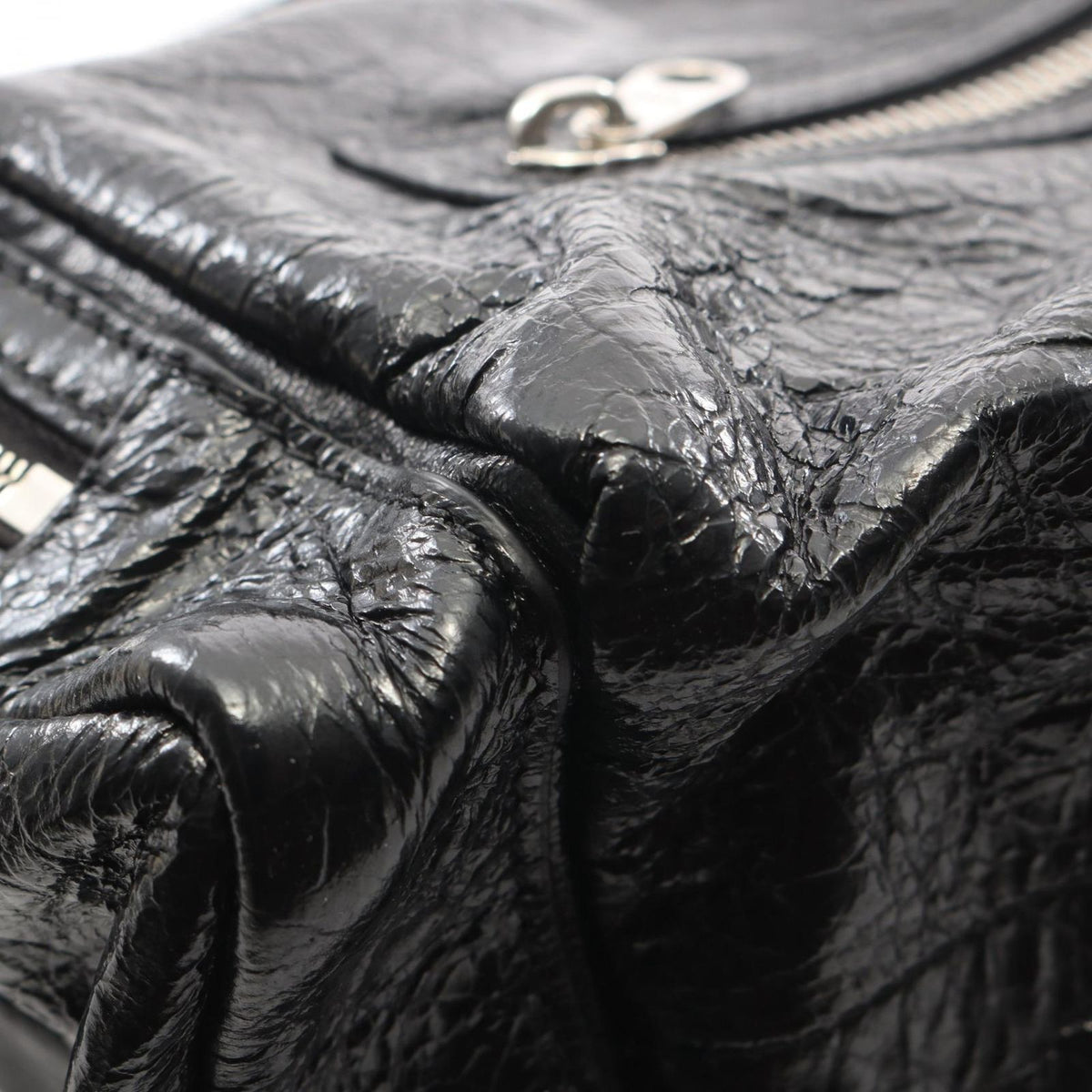 Balenciaga Shoulder Bag Superbusy Super Busy Black Leather x S — view 5