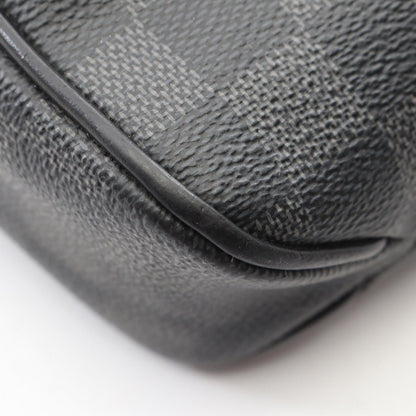 Louis Vuitton Shoulder Bag District PM Damier Graphite Canvas Leather — view 8