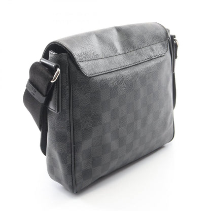Louis Vuitton Shoulder Bag District PM Damier Graphite Canvas Leather — view 2