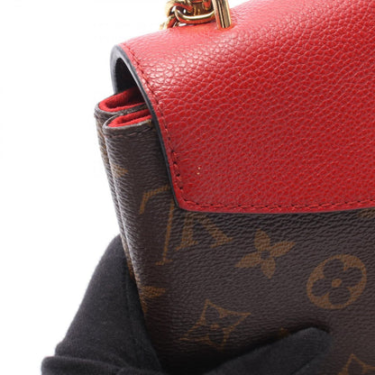 Louis Vuitton Shoulder Bag Sun Placido Monogram Cerise Canvas Leather — view 7