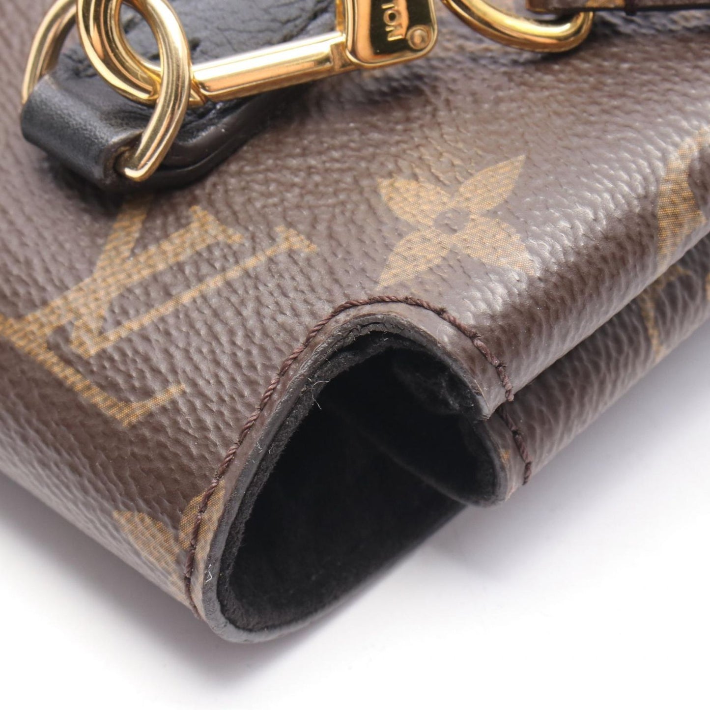 Louis Vuitton Marignan 2-Way Noir Canvas Leather Handbag — view 6