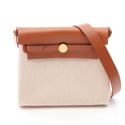 Hermes Shoulder Bag Herbag Zip Mini Ecru Fauve