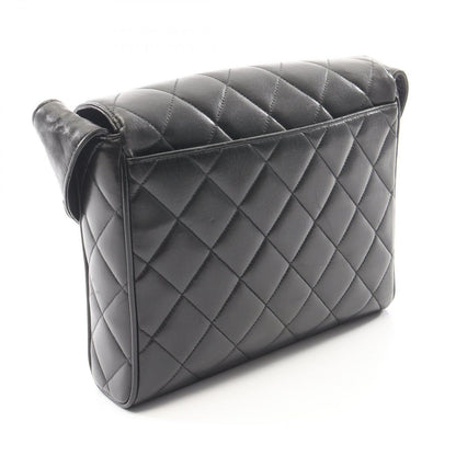 Chanel Shoulder Bag Quilted Black Lambskin — view 2