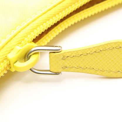 Prada Re Edition Re-Nylon Yellow Nylon Saffiano Leather Mini Bag — view 5