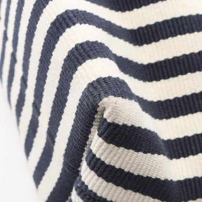 Miu Miu Handbag Cannette' Righe Stripe White Navy Brown Canvas Leather Spirit — view 6