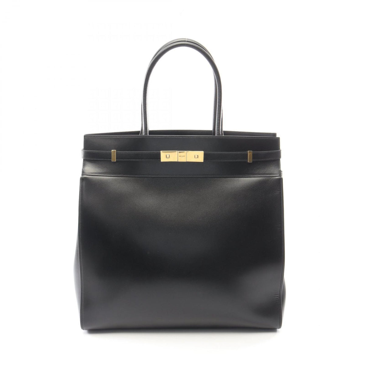 Saint Laurent Paris Tote Bag Manhattan S Black Leather