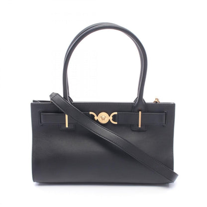Versace Shoulder Bag Medusa 95 2-Way Black Leather