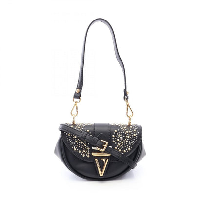 Versace Shoulder Bag Virtus Small 2-Way Black Multi Leather