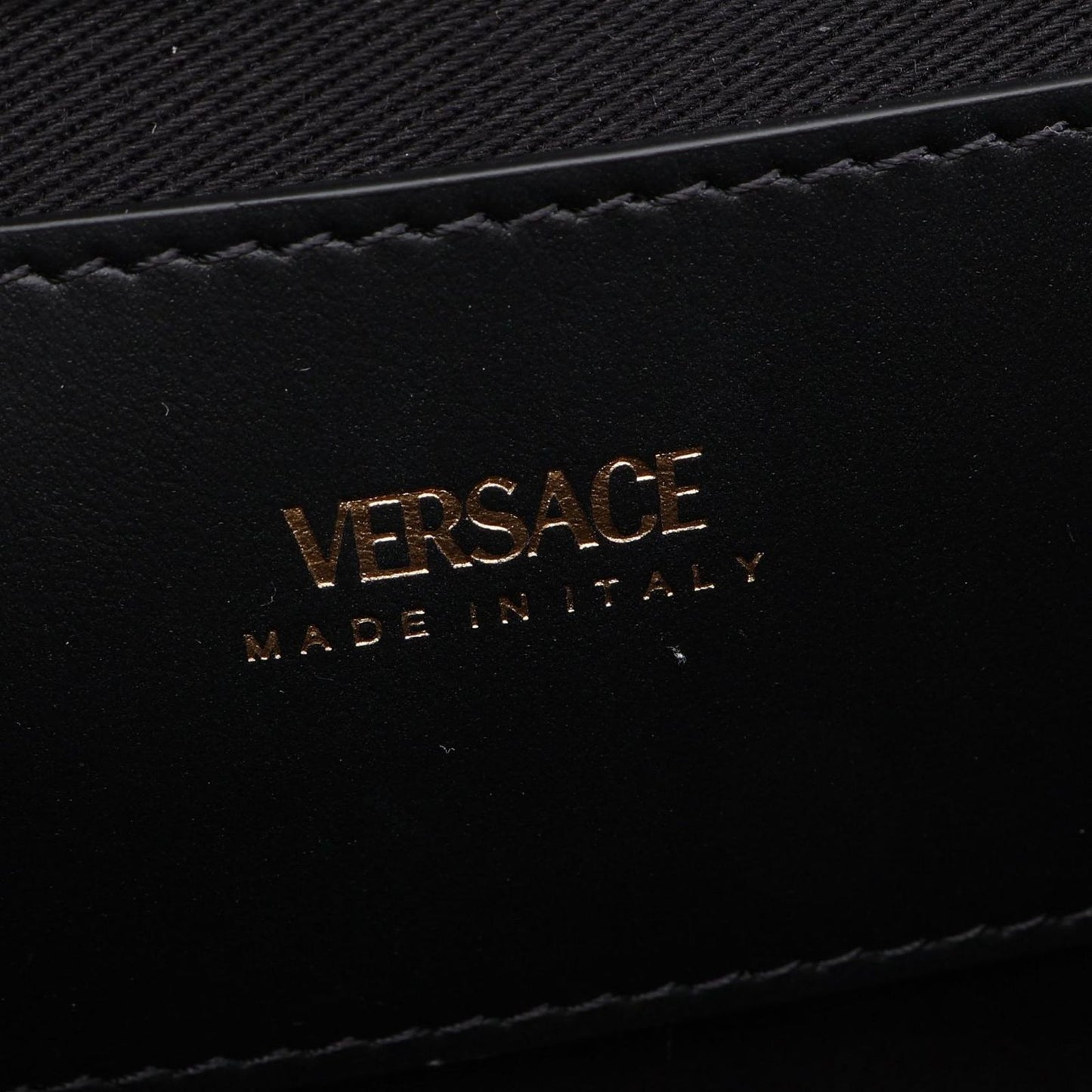 Versace Shoulder Bag Virtus Small 2-Way Black Multi Leather — view 4