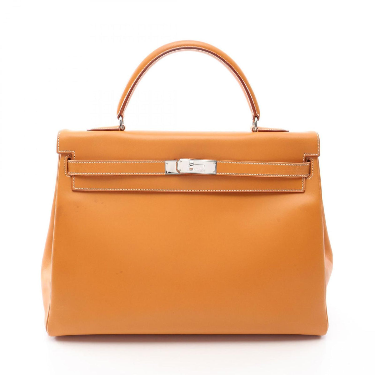 Hermes Kelly 35 2-Way Natural Leather Handbag