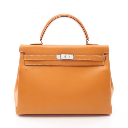 Hermes Kelly 35 2-Way Natural Leather Handbag