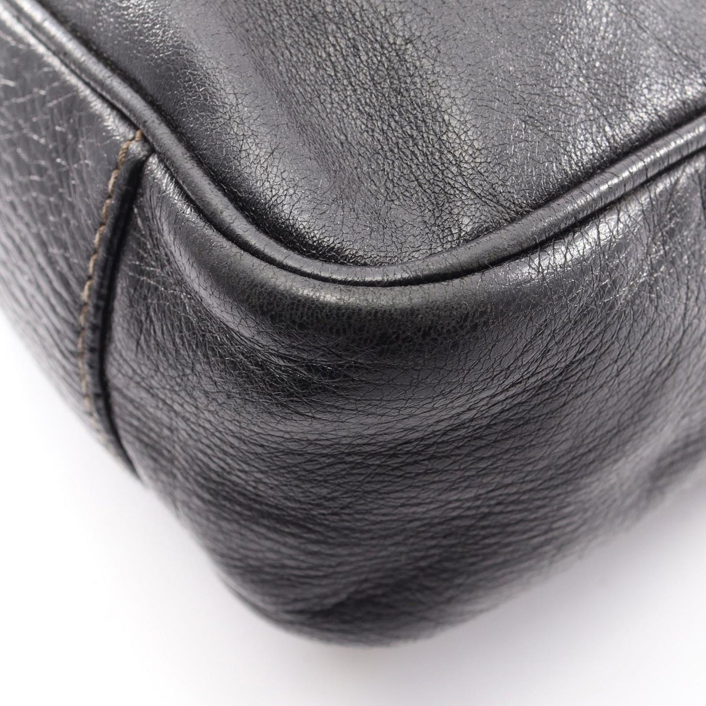 Gucci Shoulder Bag Crest Black Leather — view 5