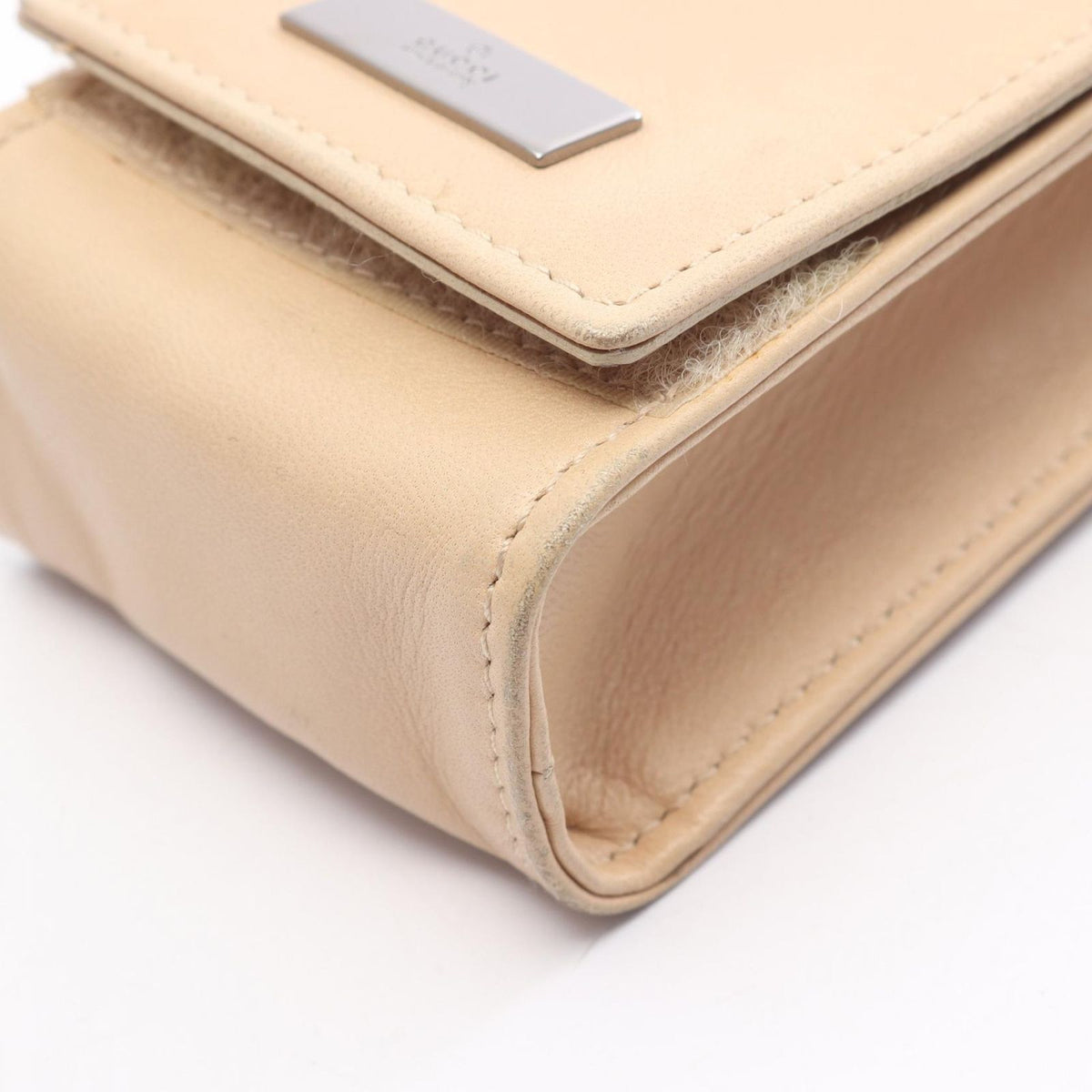 Gucci Shoulder Bag 039 Beige Leather Mini — view 6