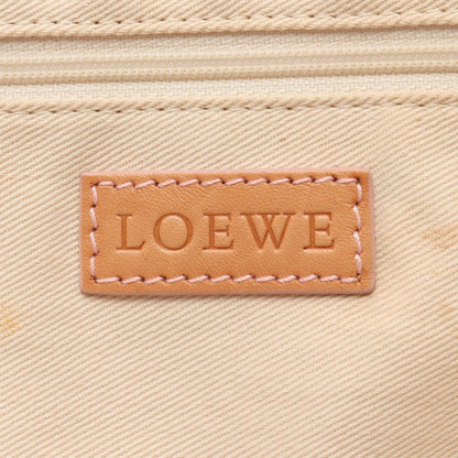 Loewe Tote Bag Repeat Anagram Beige Canvas Leather — view 4