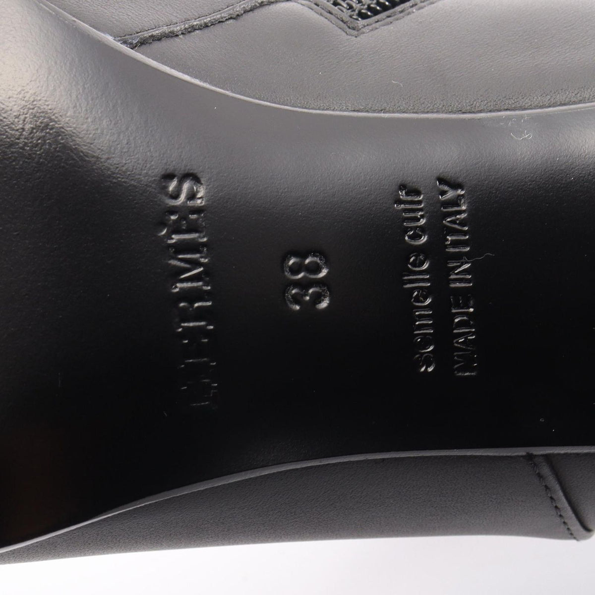 Hermes Boots Saint Germain Kelly Buckle Leather — view 6