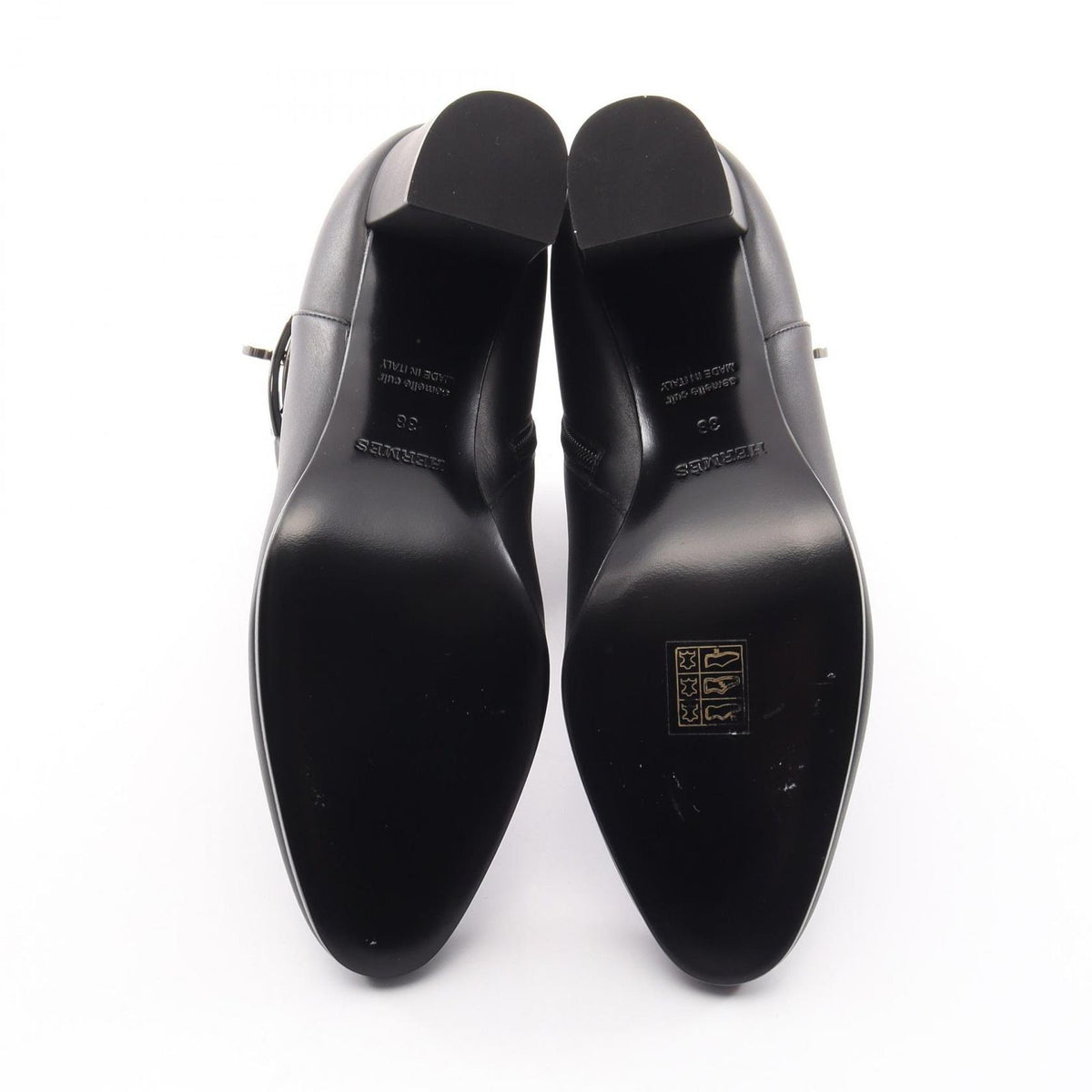 Hermes Boots Saint Germain Kelly Buckle Leather — view 4
