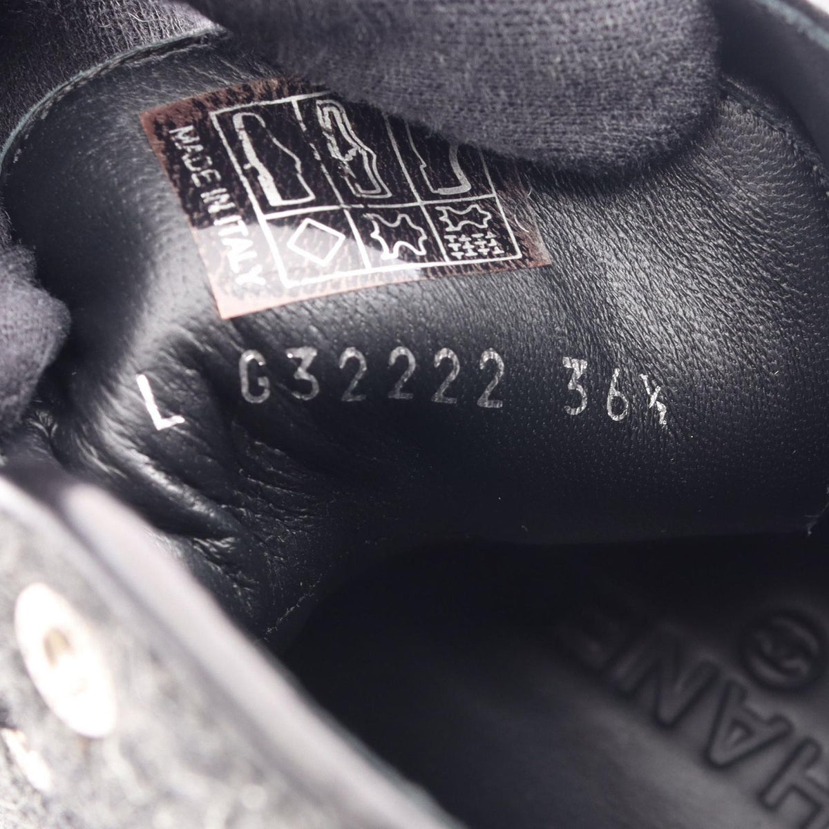 Chanel Sneakers CC Logo Fabric Leather CC Tweed High — view 6