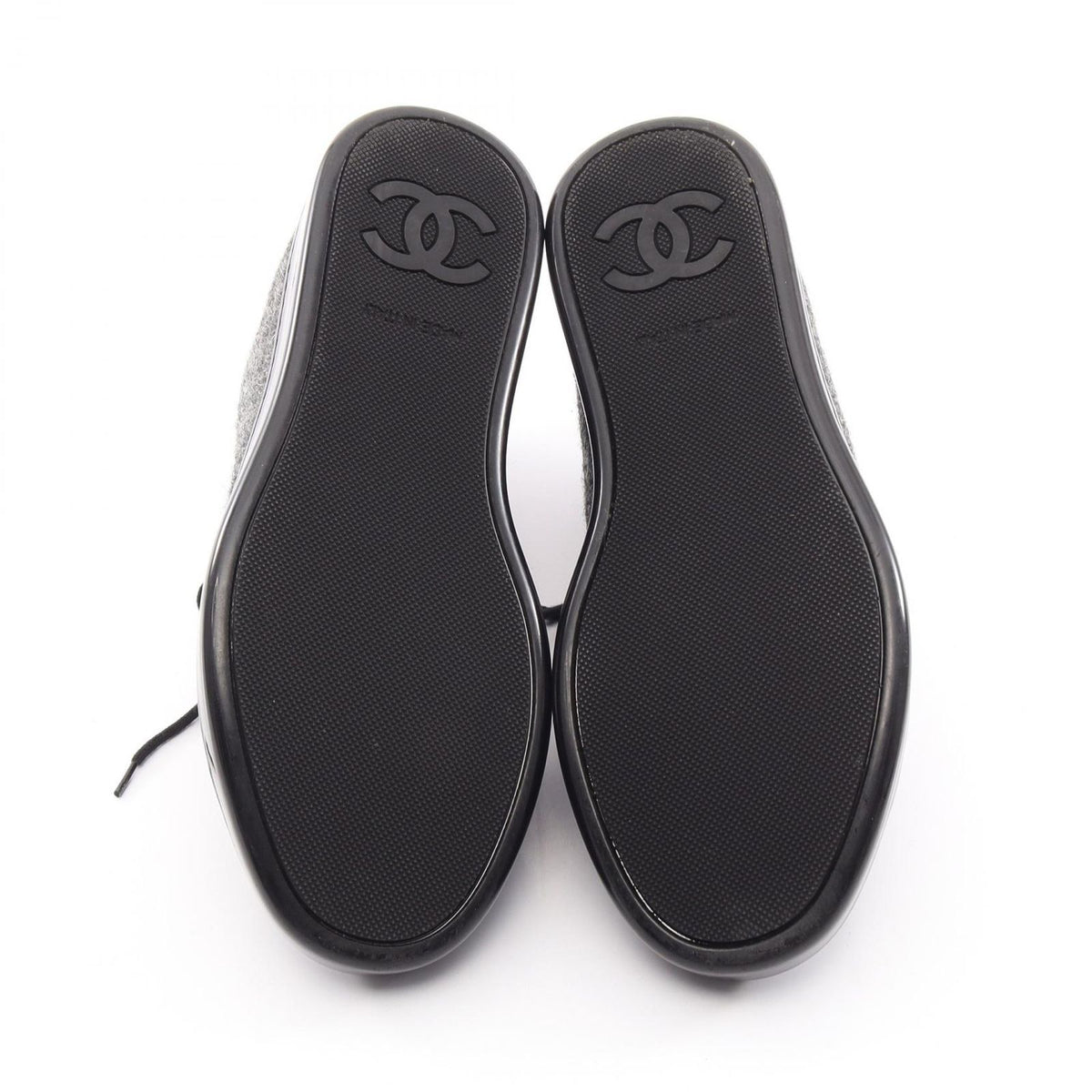 Chanel Sneakers CC Logo Fabric Leather CC Tweed High — view 4