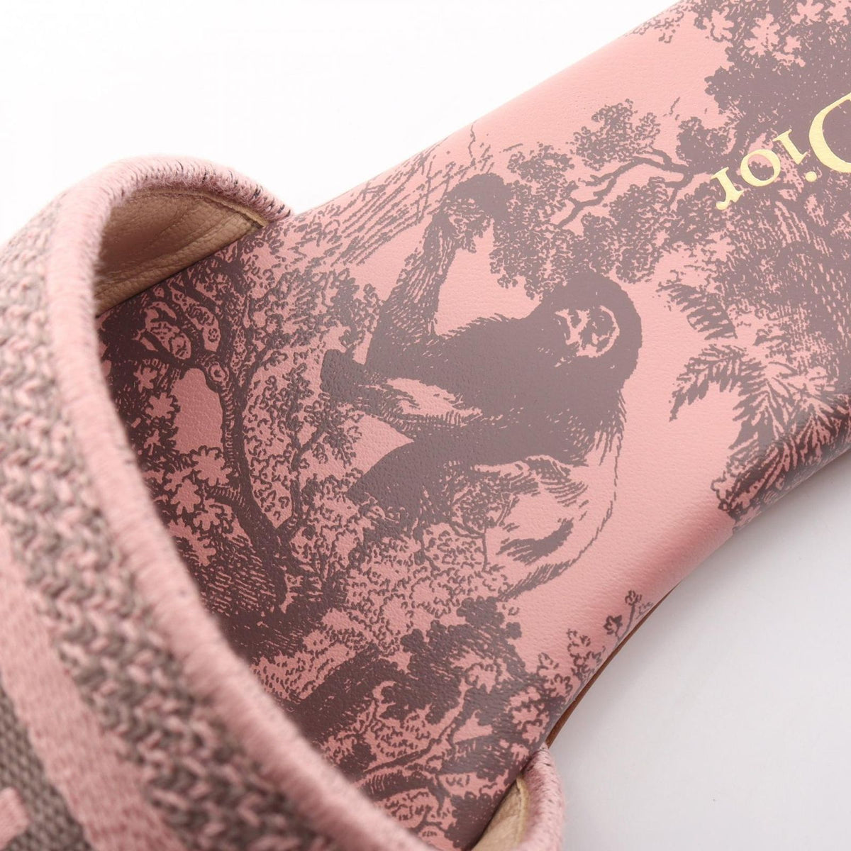 Dior Sandals Dway Slide Toile de Jouy Embroidery Canvas — view 7
