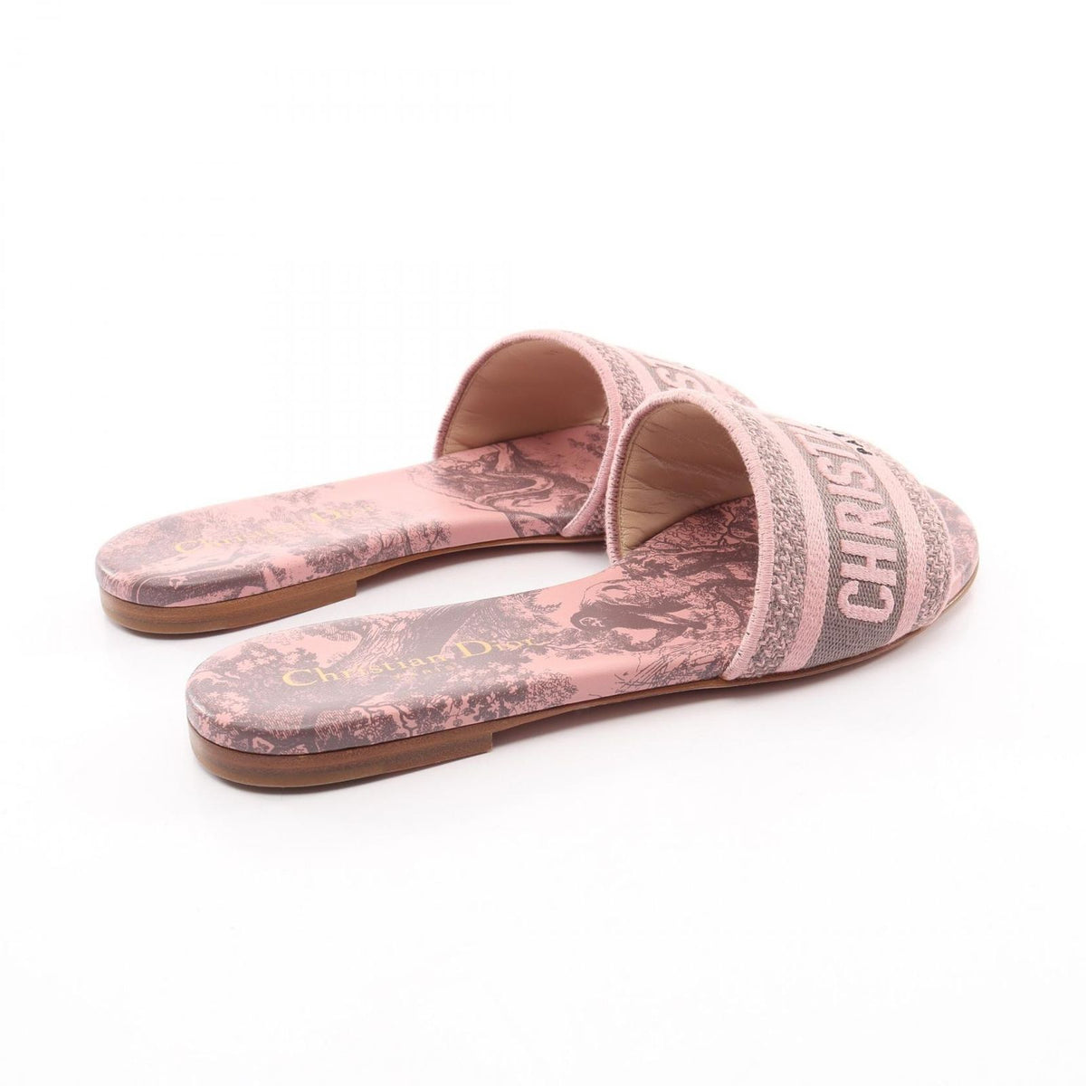 Dior Sandals Dway Slide Toile de Jouy Embroidery Canvas — view 2