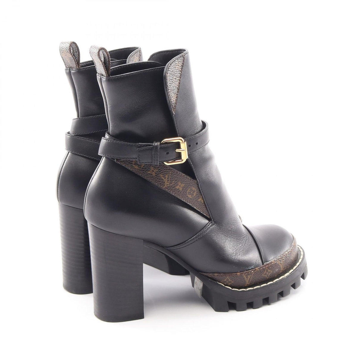 Louis Vuitton Boots Star Trail Line Leather Canvas — view 2