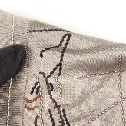 Hermes Cardigan V-neck Contrast Silk Cashmere — view 5
